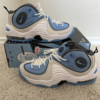 Nike Air Penny 2 x Social Status Size 8 White Blue Sneakers DM9132-100 No Lid