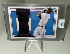 DILLON HEAD 2024 PANINI THREE AND TWO DUAL PATCH PURPLE MARLINS /32