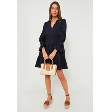 Tuckernuck Pomander Place Black Poplin Kenzo Mini Dress Size Small