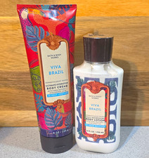 Bath  Body Works Viva Brazil Body Cream  Lotion Set, 48 Hour Moisture, 8 oz