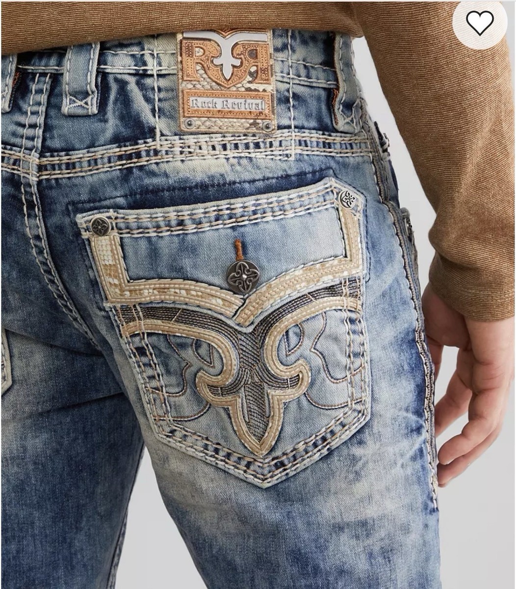 Rock Revival Men's Zinfandel Slim Taper Stretch Jean Size 32x30 | eBay