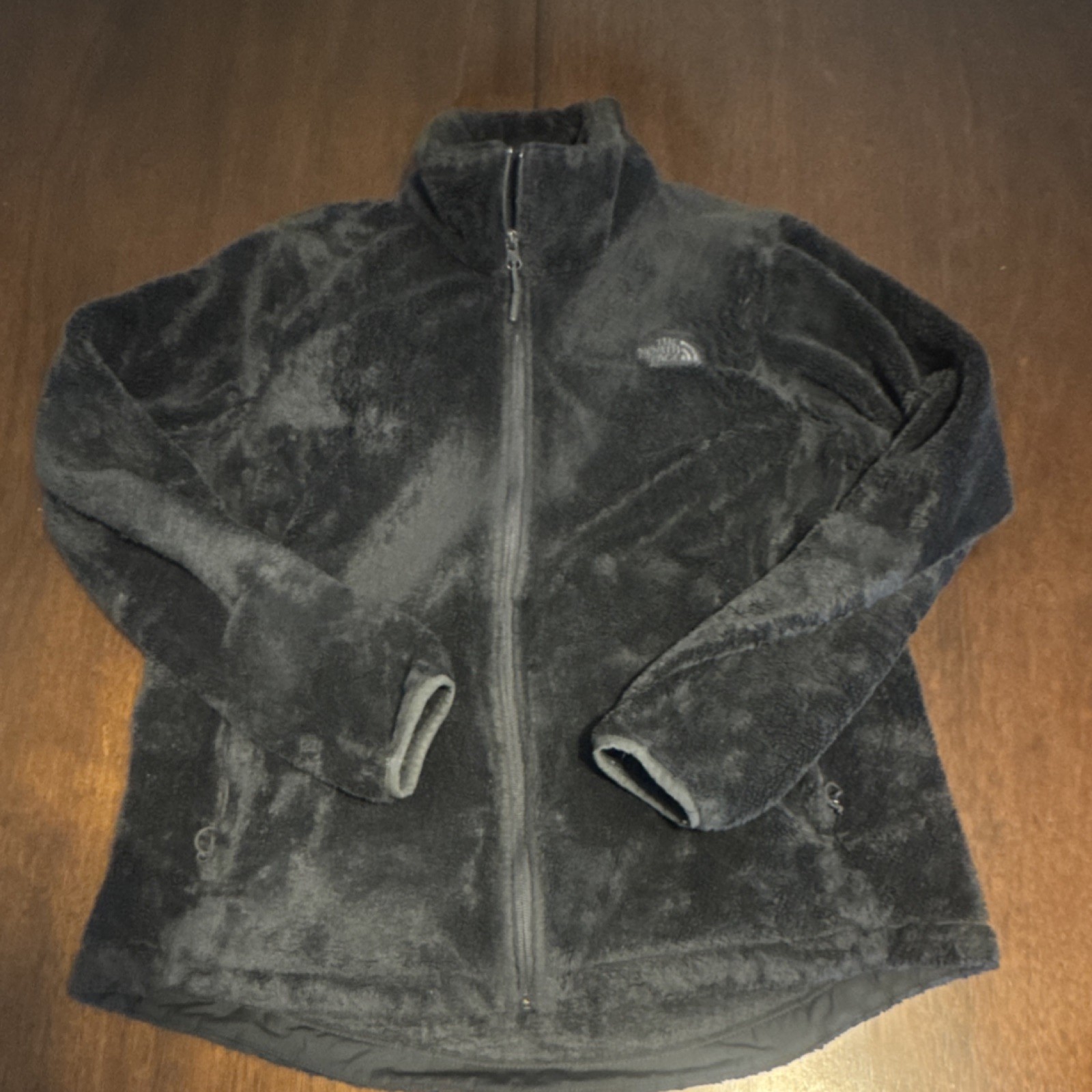 The North Face Women's Fleece Full Zip Jacket Black Size L 100% Polyester