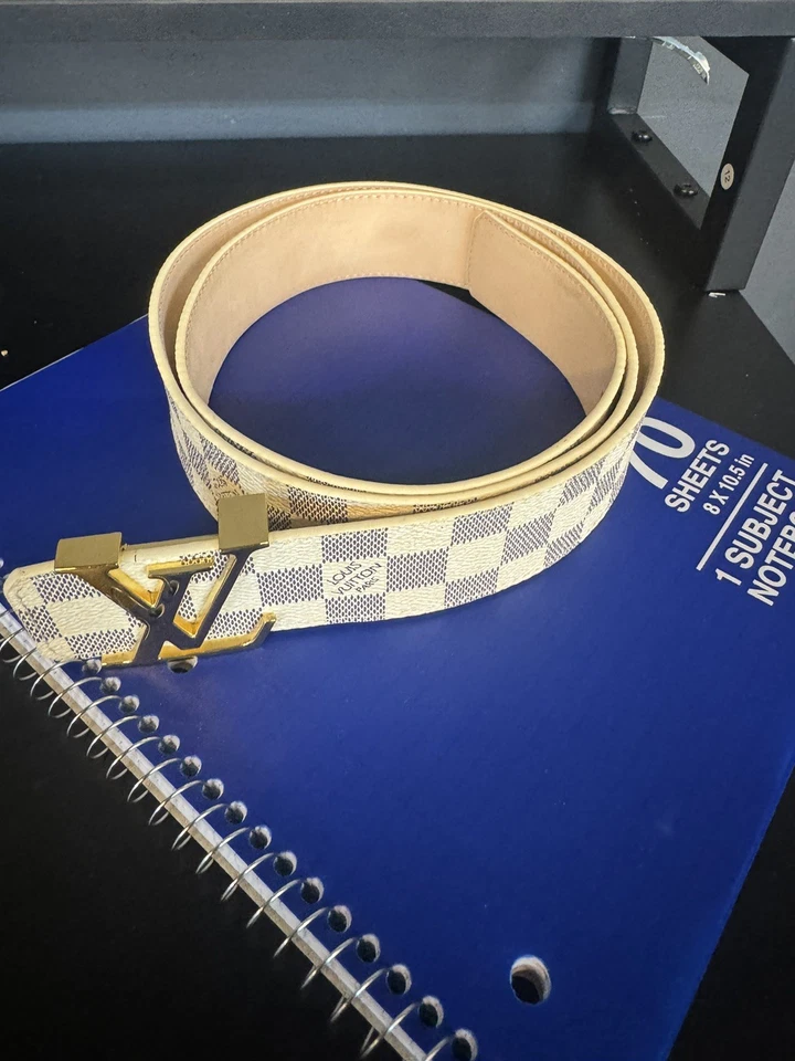 Louis Vuitton Damier Azur Pattern belt Size  115 Foto 2 de 4