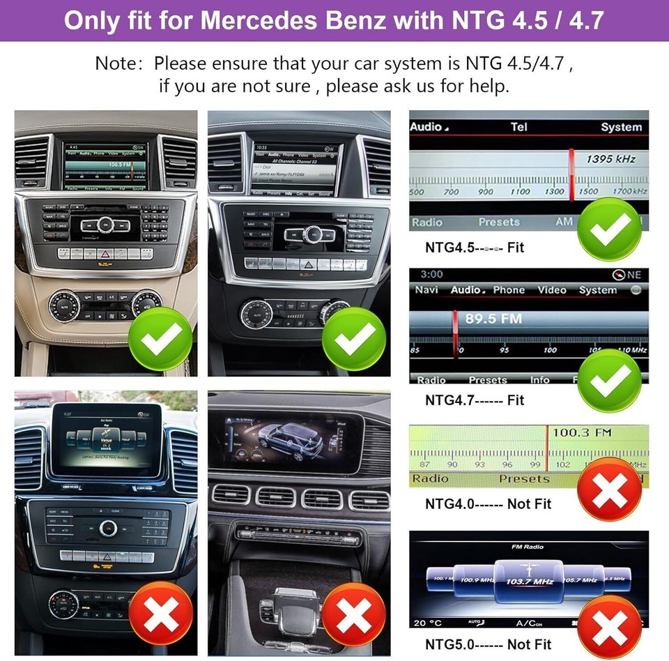 For Mercedes ML W166 GL X166 Android 128GB Car Stereo Radio Carplay HD ...