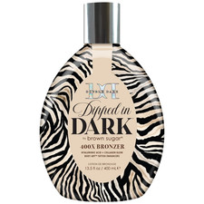 Double Dark Dipped in Dark 400X Ultra-Intense Bronzer Tanning Bed Lotion with Sk