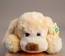 1983 Vintage Dakin Dog Plush Stuffed Animal Toy Small 6-14 in Cream Beige