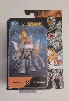Jakks Pacific Sonic The Hedgehog x DC Tails as Cyborg 5  Action Figure