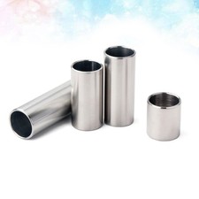 4X Stainless Steel Guitar Slides Plated Finger Slides 2.8cm/5.1cm/6cm/7cm