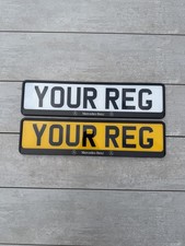 Mercedes-benz Number Plate Frames Surrounds Front Rear Set Of 2 Uk Mot Approved Mercedes-benz Number Plate Frames Surrounds Front Rear Set Of 2 Uk Mot Approved