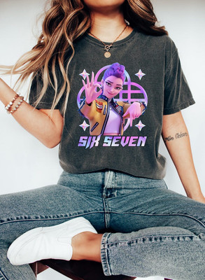 Six Seven 6 7 Meme Kpop Girls Band Shirt, Funny 67 Trend Social Media T Shirt