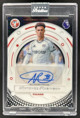 2025-26 Topps Pristine Premier League Antonee Robinson Auto Black #1/1 Fulham