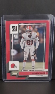 2022 Panini Donruss - Denzel Ward #214 Press Proof Red