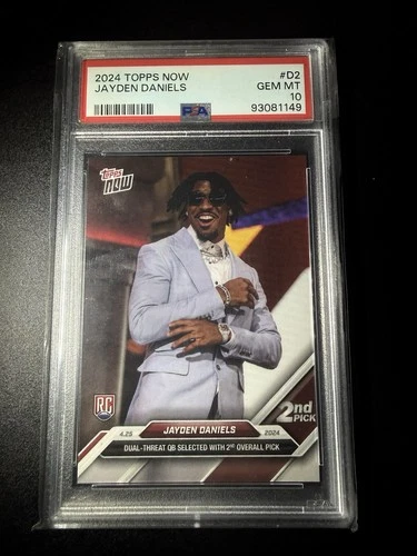 2024 Topps Now Jayden Daniels Rookie (RC) PSA 10 #D2