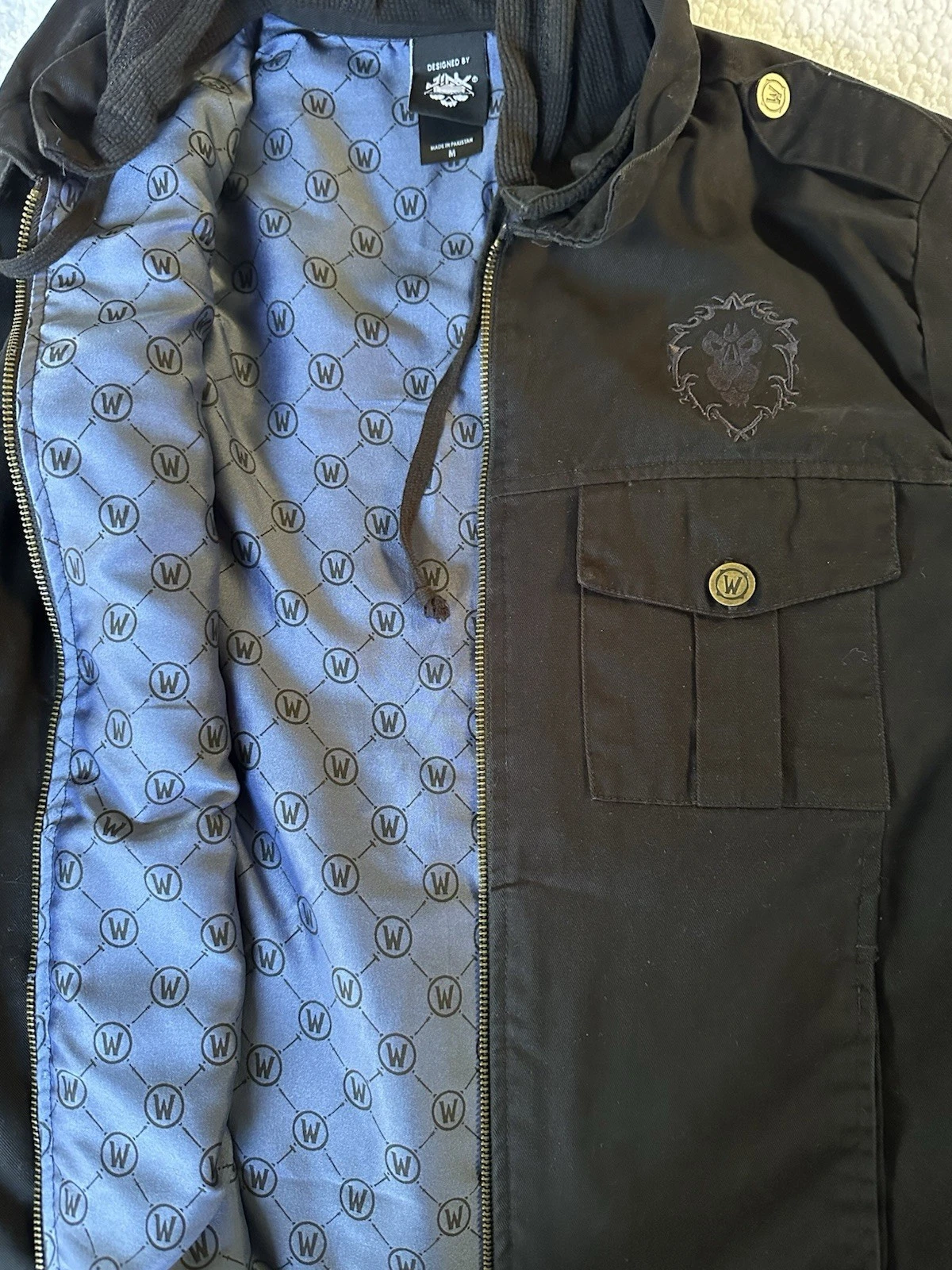 Jinx-World Of Warcraft Alliance Men’s Transition Jacket, Black Medium - product detail image 4
