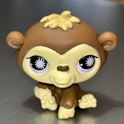 Littlest Pet Shop #834 Brown Tan Monkey Chimp