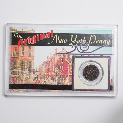 1786 Dutch East India Company Duit - Original New York Penny