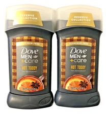 Dove Men + Care Hot Toddy 72 Hour Deodorant Reserve Collection 3 oz Lot of 2