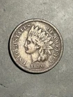1880 Indian Head Cent Penny IHC 1c BETTER DATE Original VF/XF Full LIBERTY