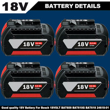 For Bosch 18V Li-ion 5.0AH BAT609 BAT618 BAT6...