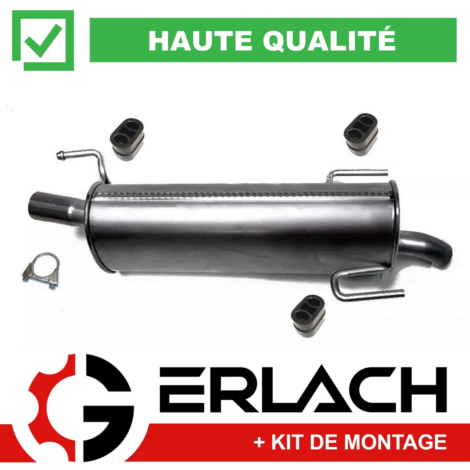 Silencieux arrière Opel Meriva 1.4 1.6 anti-bruit pour validation de controle technique