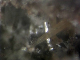 GOOD WULFENITE WILLEMITE FROM USA MICROMOUNT