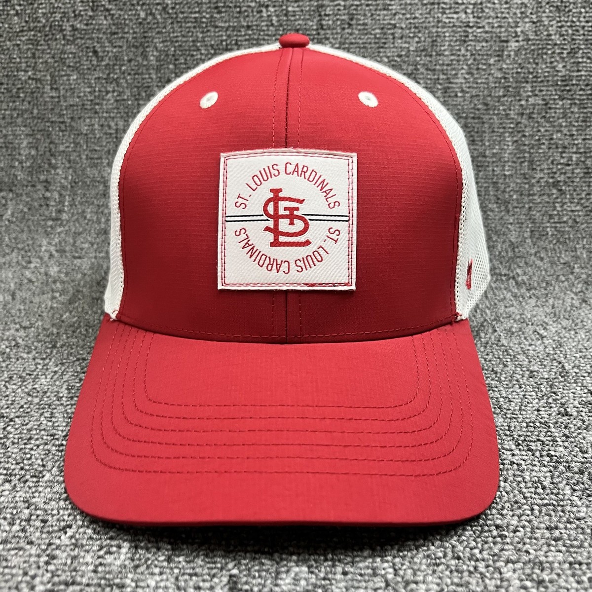 '47 Brand St. Louis Cardinals Scratch Trucker Hat Red White Mesh MLB Adjustable