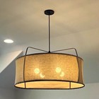 Ellen Degeneres Lighting EP1114AI Dunne Wide Drum 4-Light Pendant, Aged Iron — photo 1