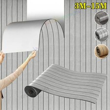 5X 3D Dicke Holzmaserung PVC Wandpaneele Selb...