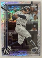 2025 Topps Chrome Update Topps Logo Refractor Card #USC54 Trent Grisham Yankees 