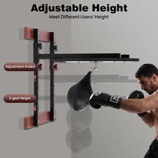 Adjustable Height Boxing Speed Bag Platform Kit Swivel 360&deg; Fitness Training USA