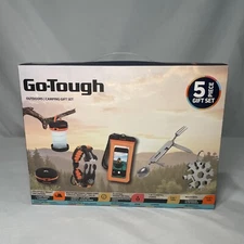 Go-Tough Outdoors/Camping 5 Piece Gift Set Tools Light Waterproof