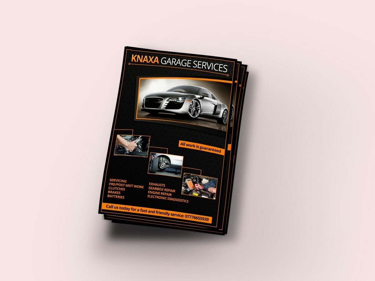 Service De Création De Flyers Et Leaflets Pros | Design Sur Mesure A5 A4 A3 Recto Verso - UK