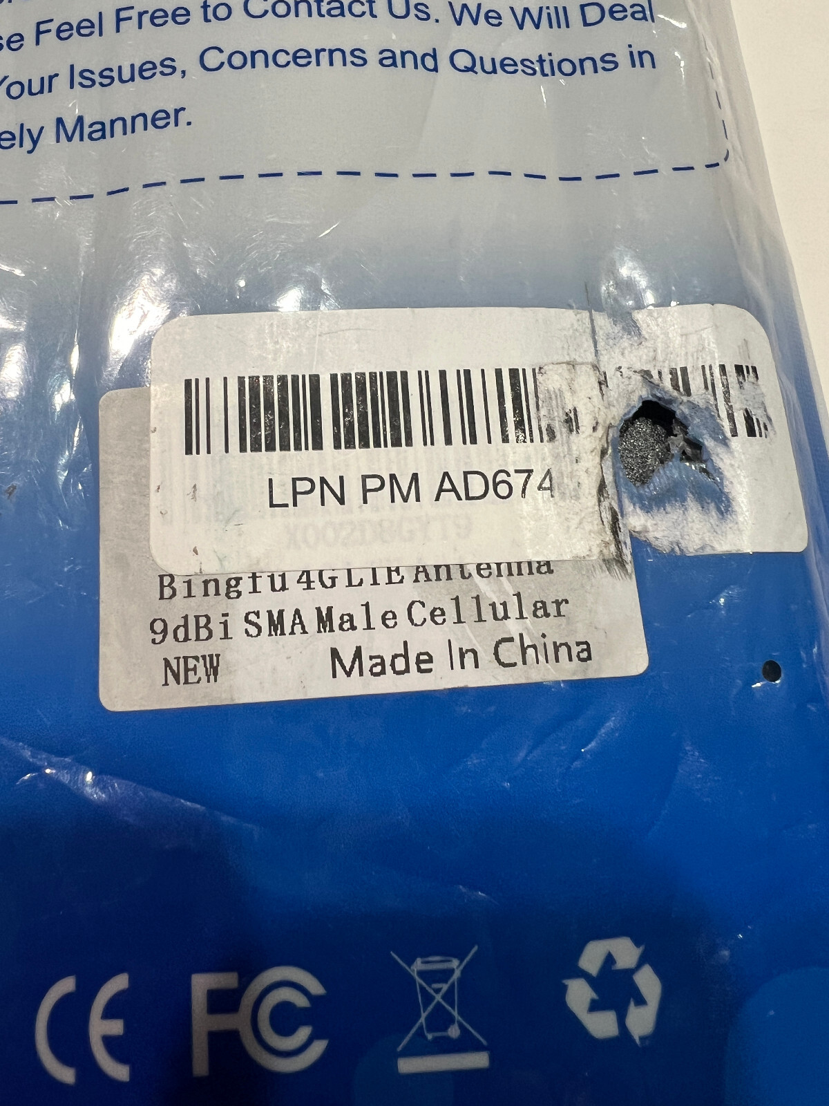 Bingfu 4G LTE  Antenna 9Dbi RP-SMA Male (2-Pack)