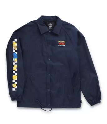 Vans The Simpson Torrey Jacket Size S Men Navy Blue! New With