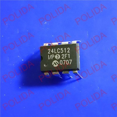 50PCS EEPROM IC MICROCHIP DIP-8 24LC512-I/P 24LC512