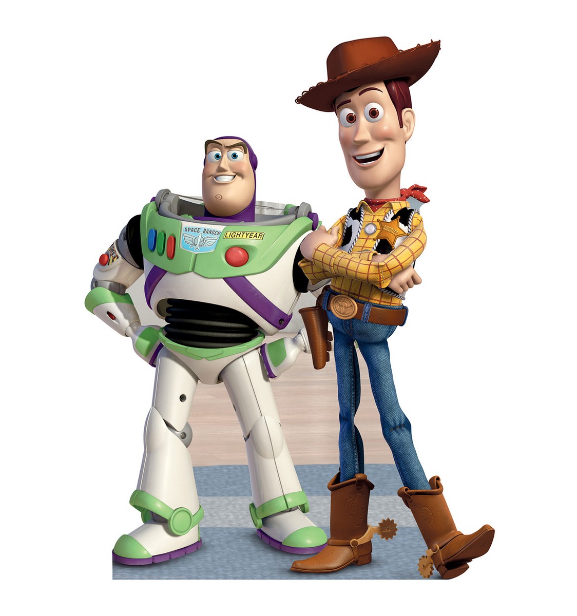 BUZZ AND WOODY-TOY STORY LIFE SIZE STAND UP FIGURE CARTOON DISNEY