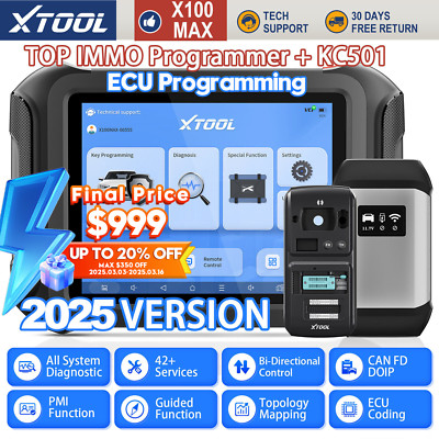XTOOL X100 MAX Auto Key Programming Coding Diagnostic Scanner IMMO Programmer