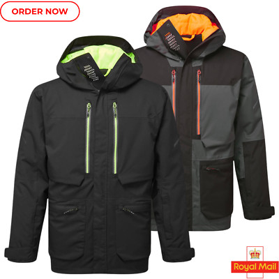 Portwest EV4 Winter Parka Jacke wasserdicht Sherpa gefüttert Kapuze Winter warm Mantel
