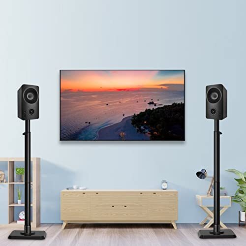 Speaker Stands Height Adjustable Speaker Stand For Vizio Polk Jbl Sony Speaker 