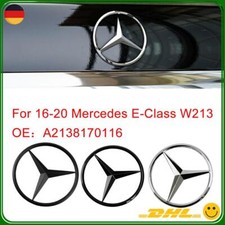 Hinten Heckklappe Stern Emblem Silber Schwarz F&uuml;r Mercedes Benz E Klass W213