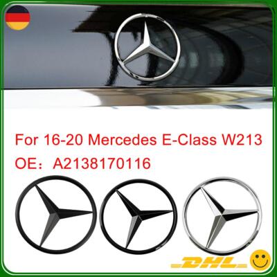 Hinten Heckklappe Stern Emblem Silber Schwarz Für Mercedes Benz E Klass W213