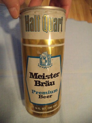 MEISTER BRAU 16 OZ ALUMINUM BEER CAN MILLER BREWING CO MILWAUKEE, WI
