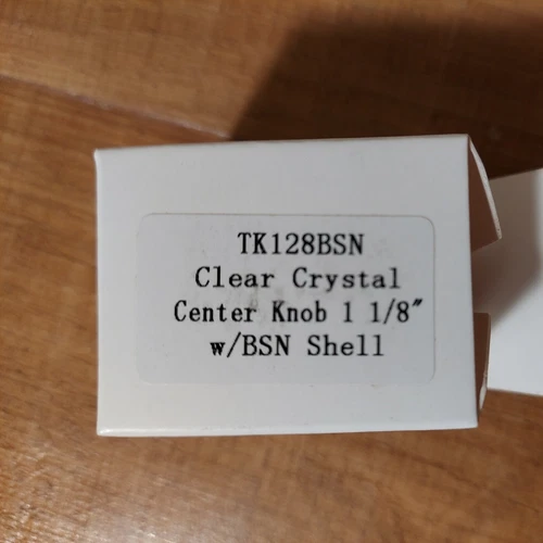 Top Knobs TK128 Clear 1-3/8 Inch Geometric Cabinet Knob - Picture 5 of 5