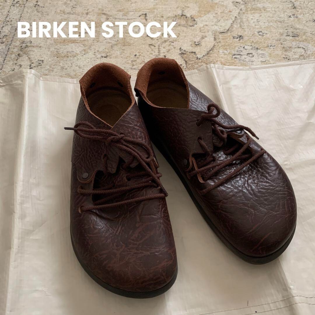BIRKENSTOCK MONTANA Lace Up Leather Shoes Brown EU 38 JP 24.5cm | eBay 