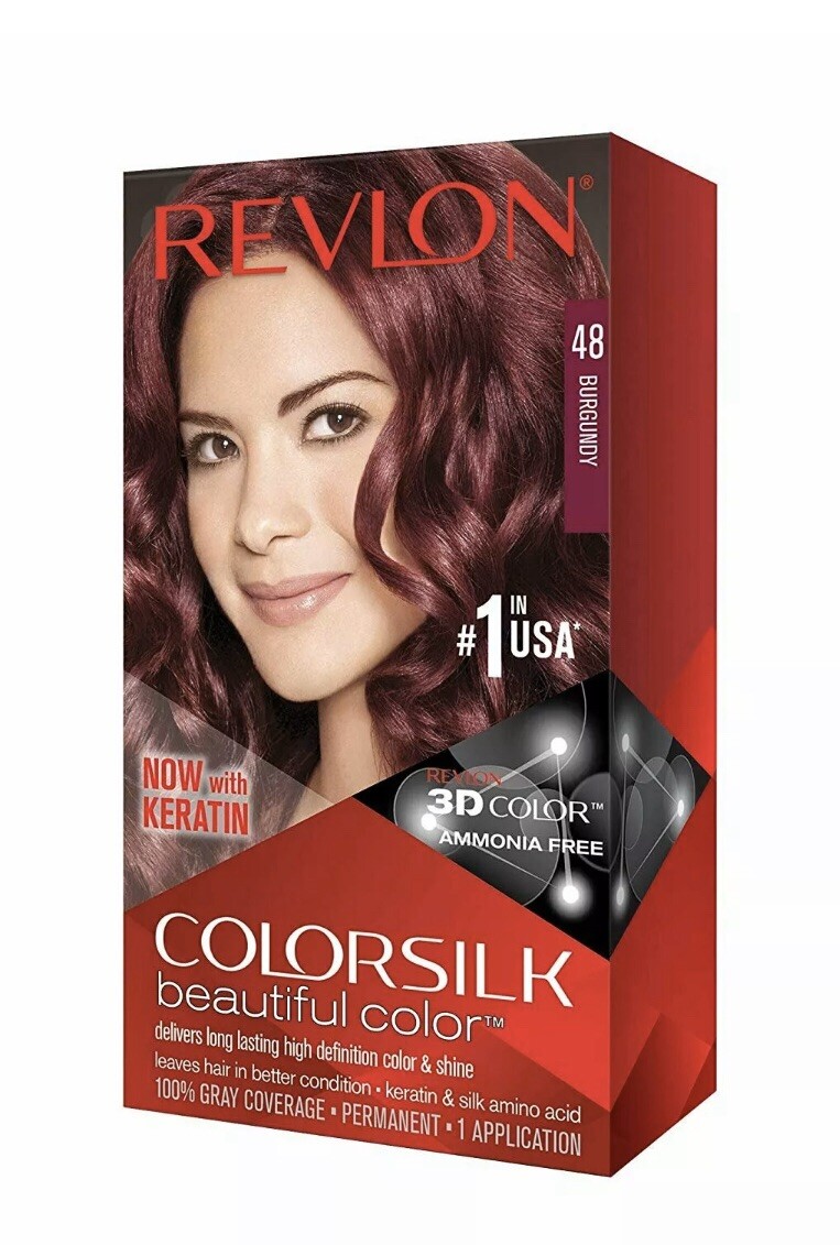 Revlon Color Silk 48 Burgundy Hair Color Treatment-image