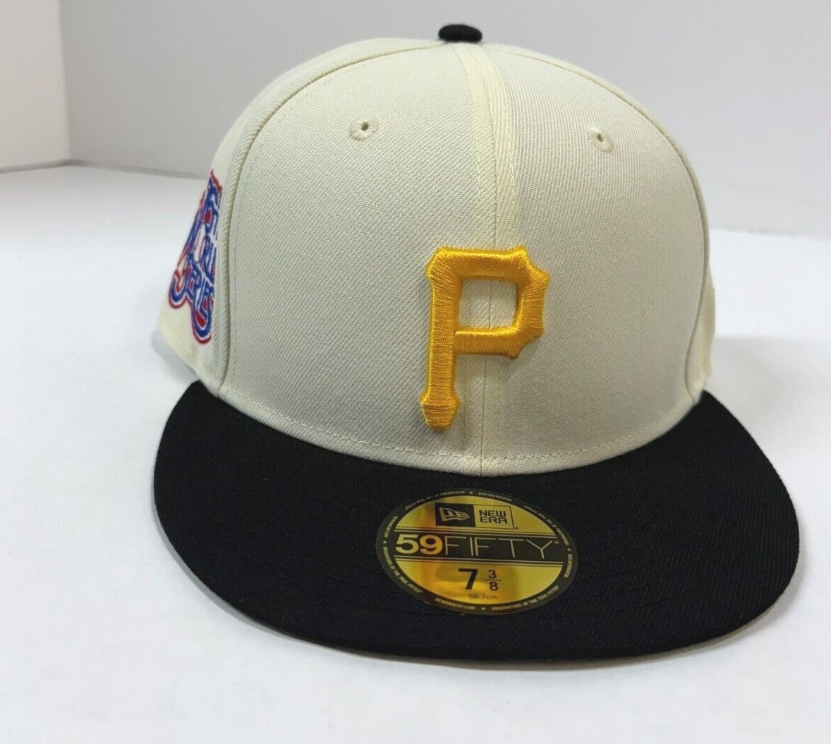 Pittsburgh Pirates MLB NE Retro 76th World Series Fitted Hat~Cream