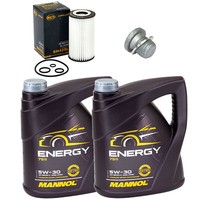 MotoröL Set Mannol 5W-30 8 Liter + ÖLfilter + Schraube FüR Mercedes C-Klasse
