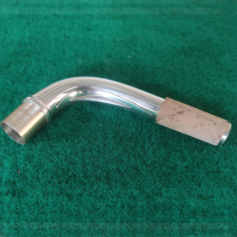 Handmade Baritone Saxophone Neck Silver Pated Brass 21.5mm 2026 US Fast Ship