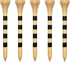 Wooden Golf Tees 3-1/4", 2-3/4", 2-1/8", 1-1/2" Available, 100 Count Natural Co
