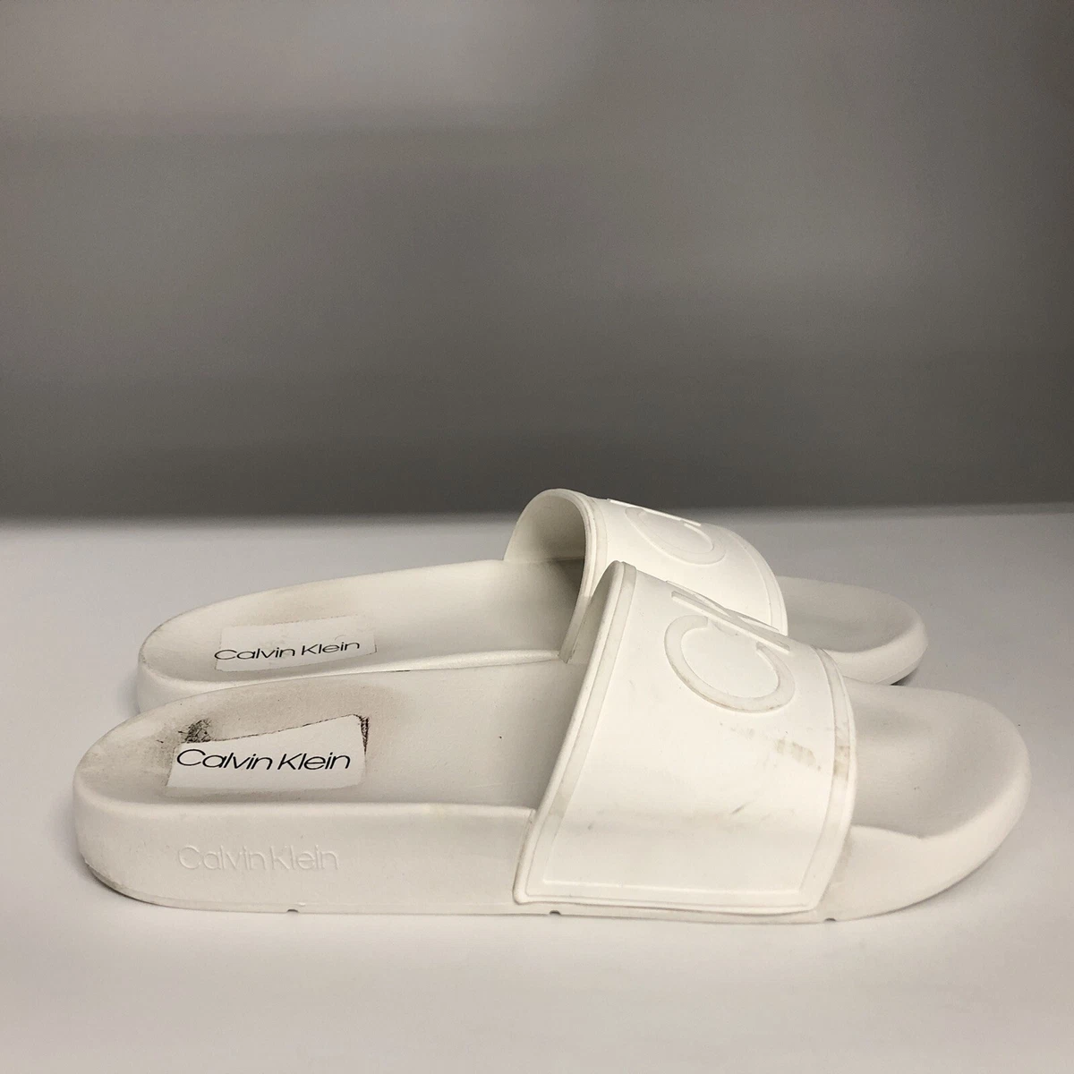 Calvin Klein White Sandals for Men for sale | eBay display picture 3